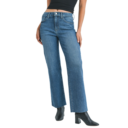 SLIM PALAZZO JEAN DARK WASH