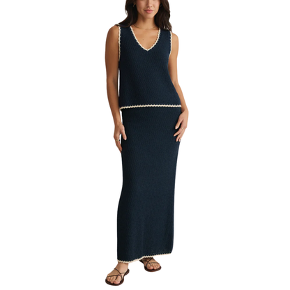 YESSENIA WHIPSTITCH SKIRT ECLIPSE