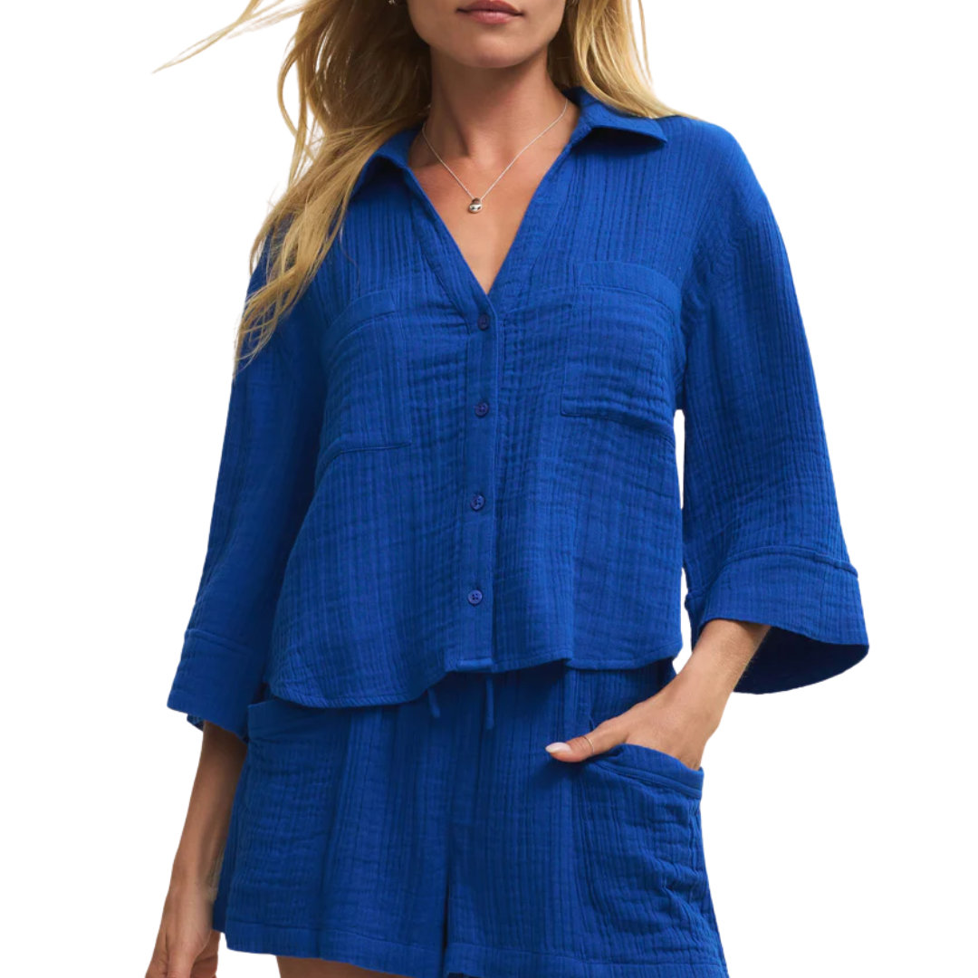 HELENA GAUZE SHIRT NAUTICAL