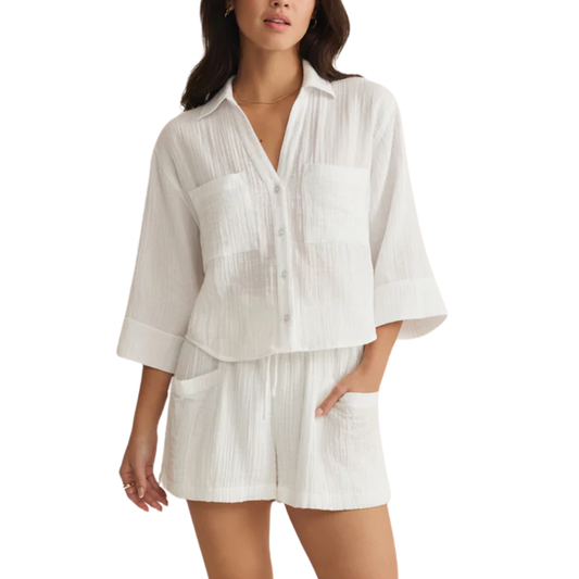 HELENA GAUZE SHIRT WHITE