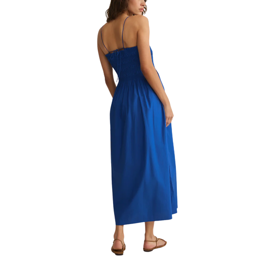 CORNELIA POPLIN MIDI DRESS NAUTICAL