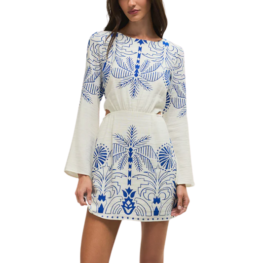 TAHINA PALM MINI DRESS NAUTICAL