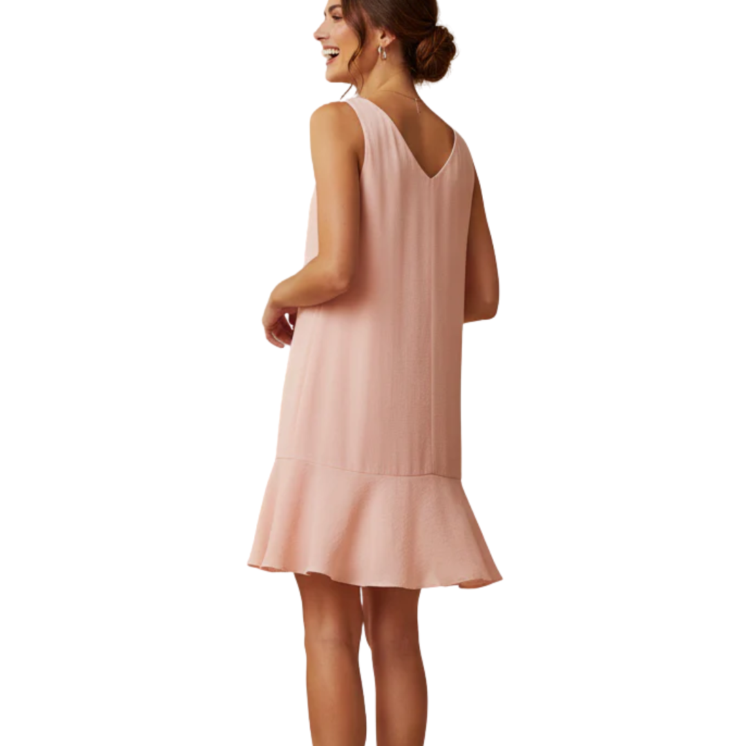ELLA MINI FLUTTER DRESS ENGLISH