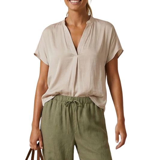 DROP SHOULDER BLOUSE PAPYRUS