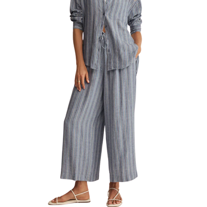 THE PERFECT STRIPED PANT INDIGO