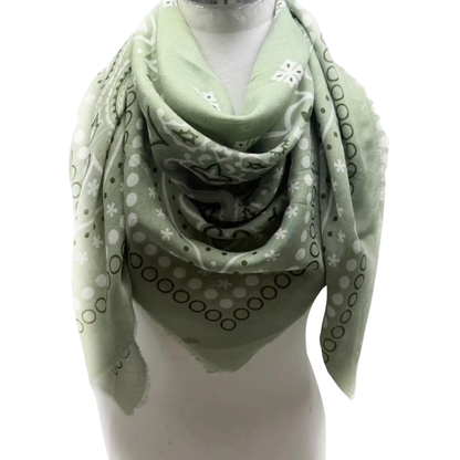 COLETTE BANDANA SCARF GREEN