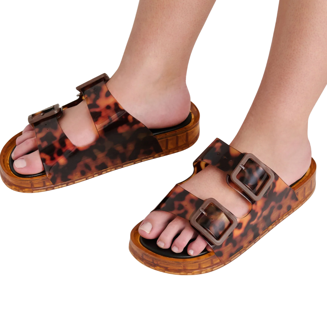 JULIO JELLY SLIDES TORTOISE