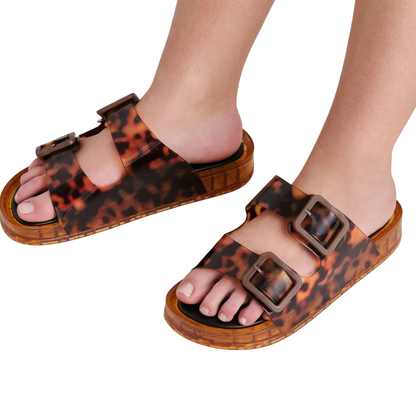 JULIO JELLY SLIDES TORTOISE