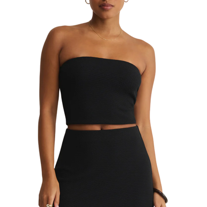 CAFFARI TUBE TOP BLACK