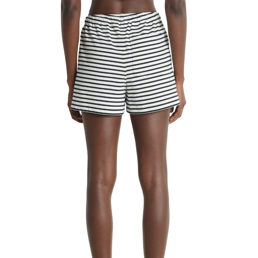 STACEY SHORT NAVY BRETON STRIPE