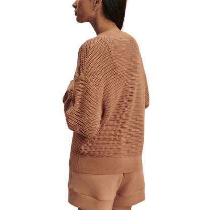 GAIA V NECK SWEATER CAMEL