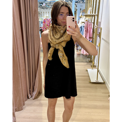 VERA BANDANA SCARF CAMEL