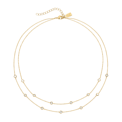 DOUBLE STRAND NECKLACE GOLD