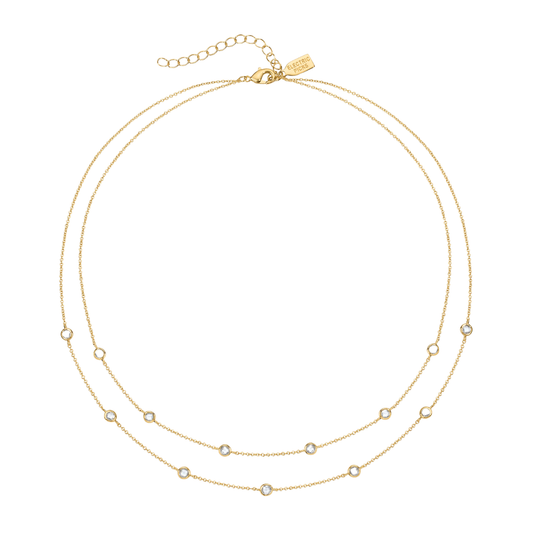 DOUBLE STRAND NECKLACE GOLD