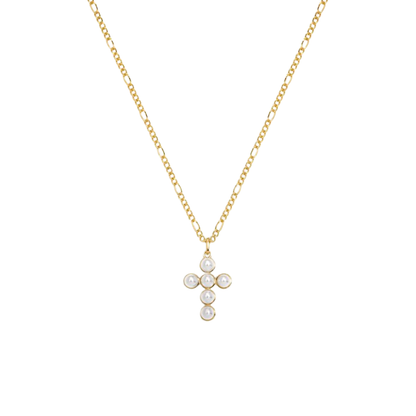 PEARL CROSS NECKLACE