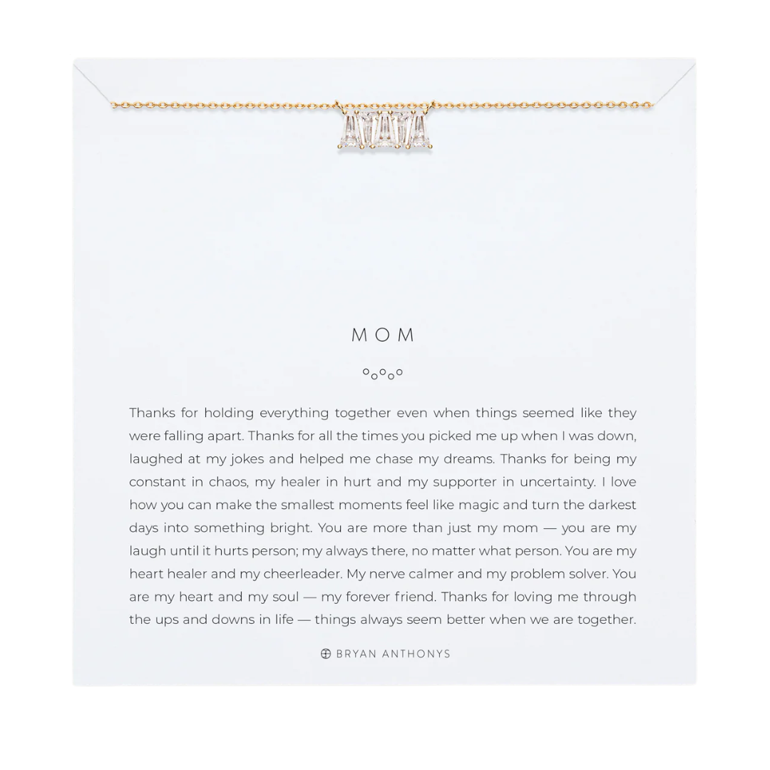 MOM BAGUETTE DAINTY NECKLACE
