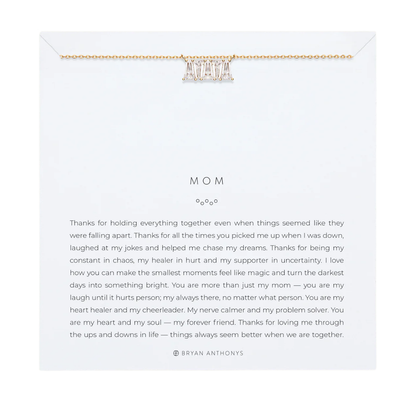 MOM BAGUETTE DAINTY NECKLACE