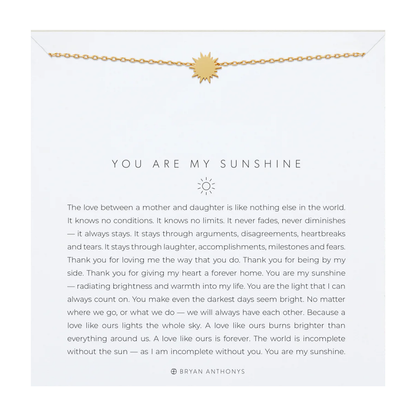 YOU ARE MY SUNSHINE ICON NECKLACE