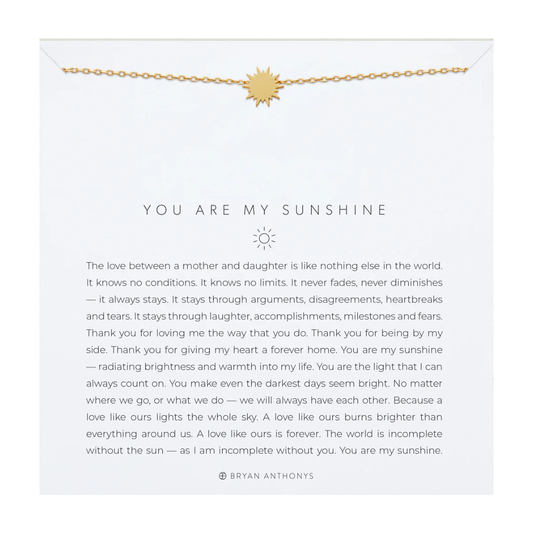 YOU ARE MY SUNSHINE ICON NECKLACE