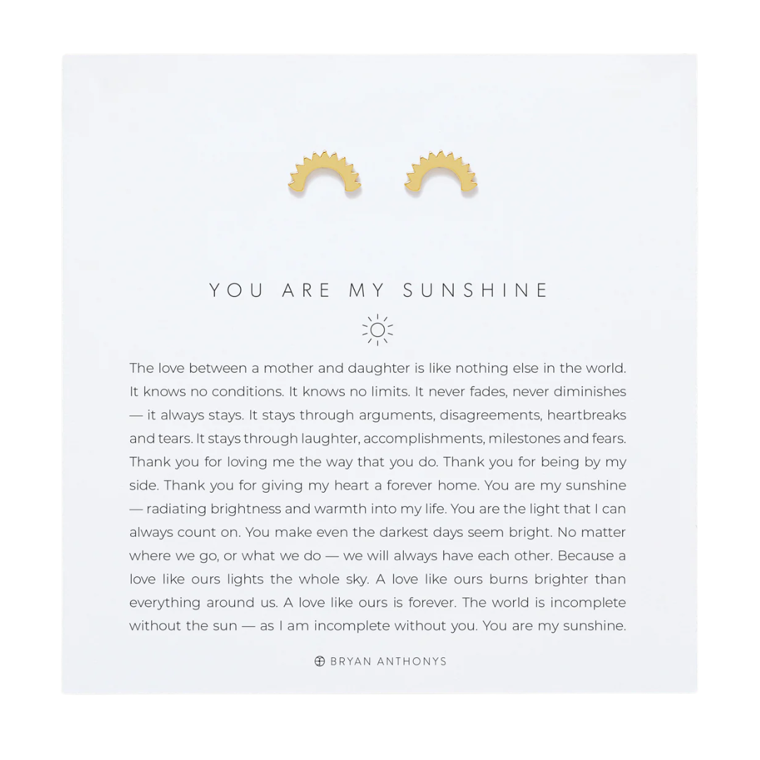 YOU ARE MY SUNSHINE EARRING