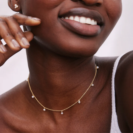 GRIT CHOKER NECKLACE SILVER