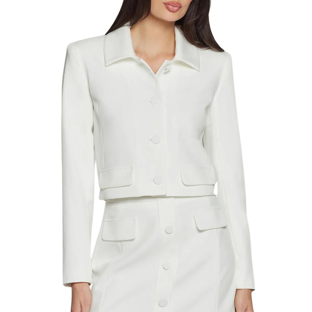 LUELLA CREPE JACKET WHITE