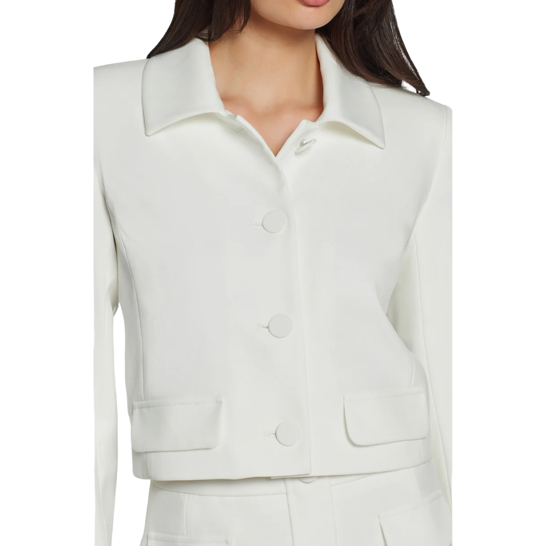 LUELLA CREPE JACKET WHITE