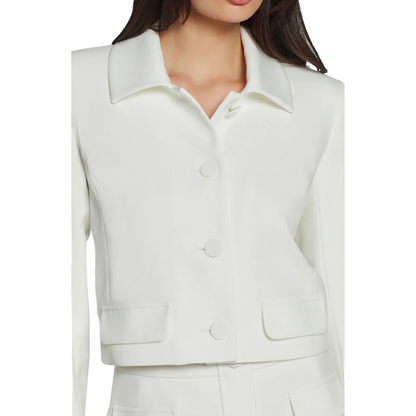 LUELLA CREPE JACKET WHITE