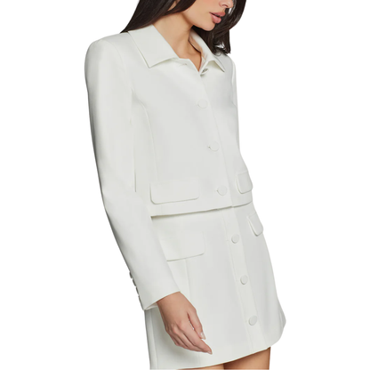 LUELLA CREPE JACKET WHITE