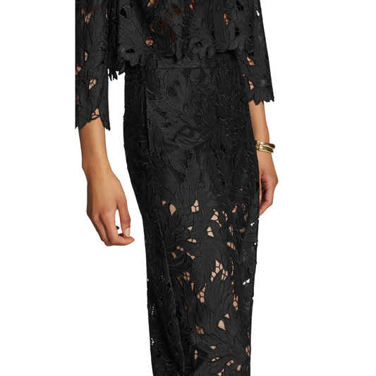 MAGGIE EMB PANTS BLACK