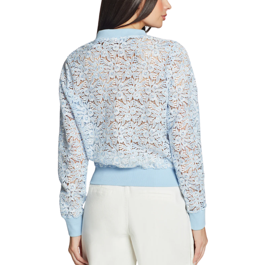 ERIN EMBROIDERED CARDIGAN LIGHT BLUE