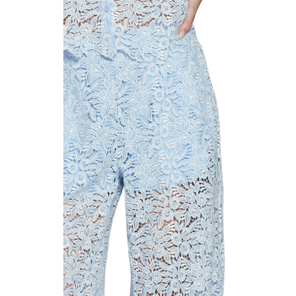 FIFI TWO TONE LACE PANTS LIGHT BLUE