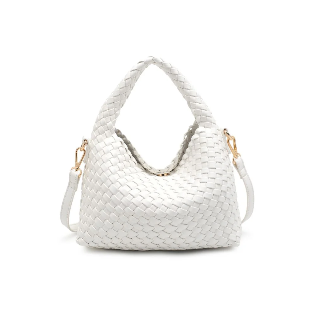 JESSAMINE WOVEN CROSSBODY WHITE