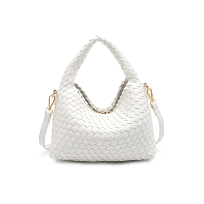 JESSAMINE WOVEN CROSSBODY WHITE