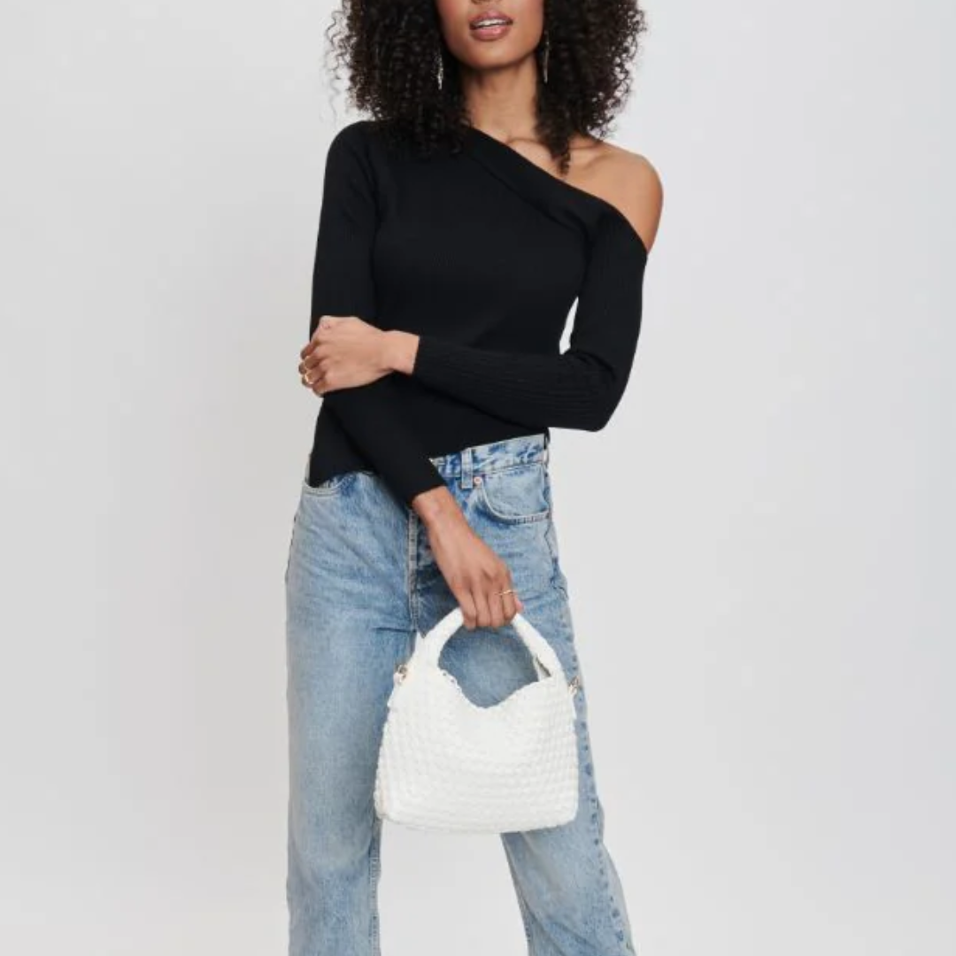 JESSAMINE WOVEN CROSSBODY WHITE