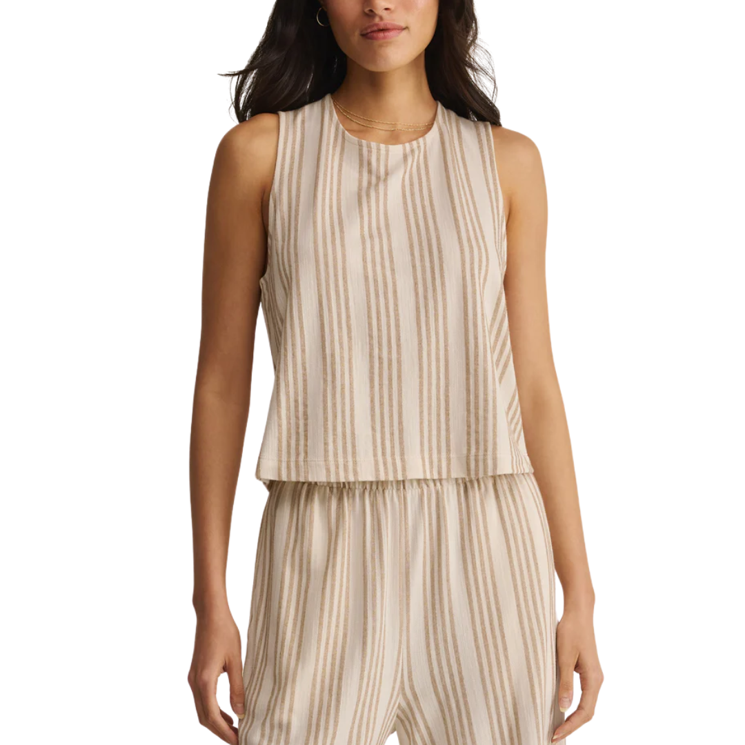 SLOANE KNIT STRIPED TANK CLOUD