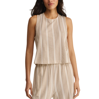 SLOANE KNIT STRIPED TANK CLOUD