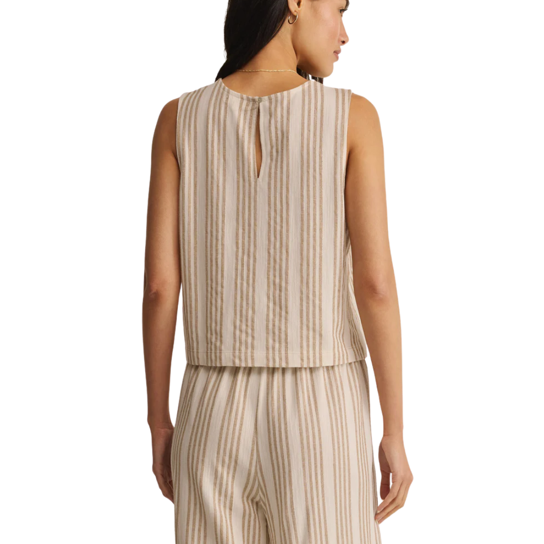 SLOANE KNIT STRIPED TANK CLOUD
