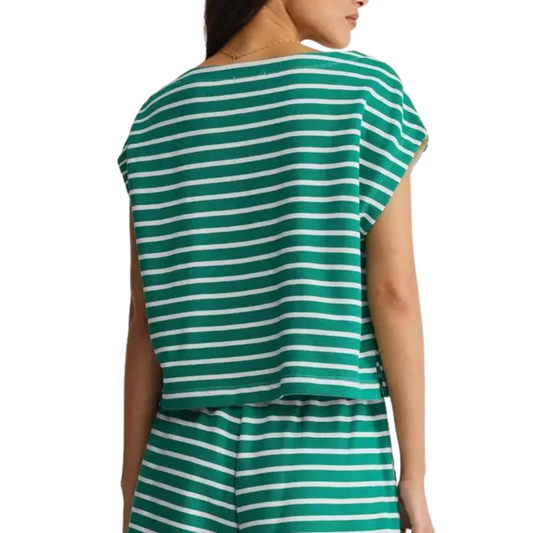 TILLY STRIPED TOP RAINFOREST