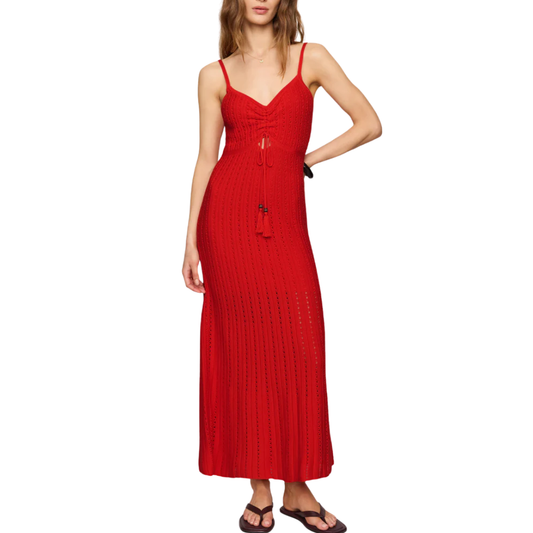 SUNDA CROCHET MIDI DRESS LYCHEE