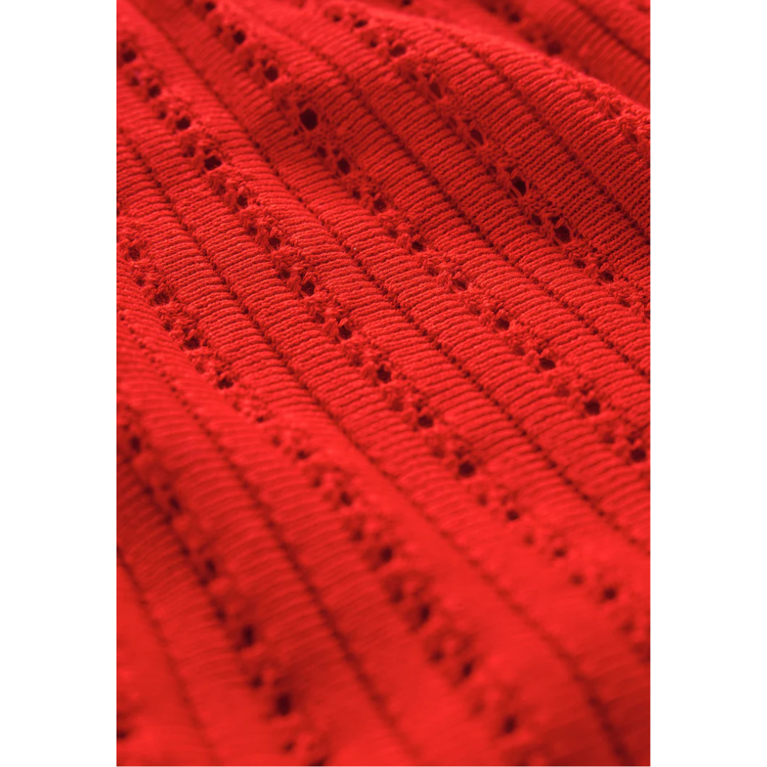 SUNDA CROCHET MIDI DRESS LYCHEE