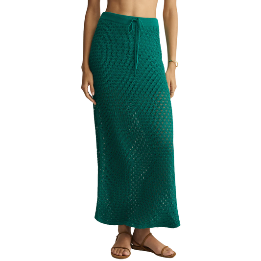 WINDSWEPT CROCHET SKIRT RAINFOREST