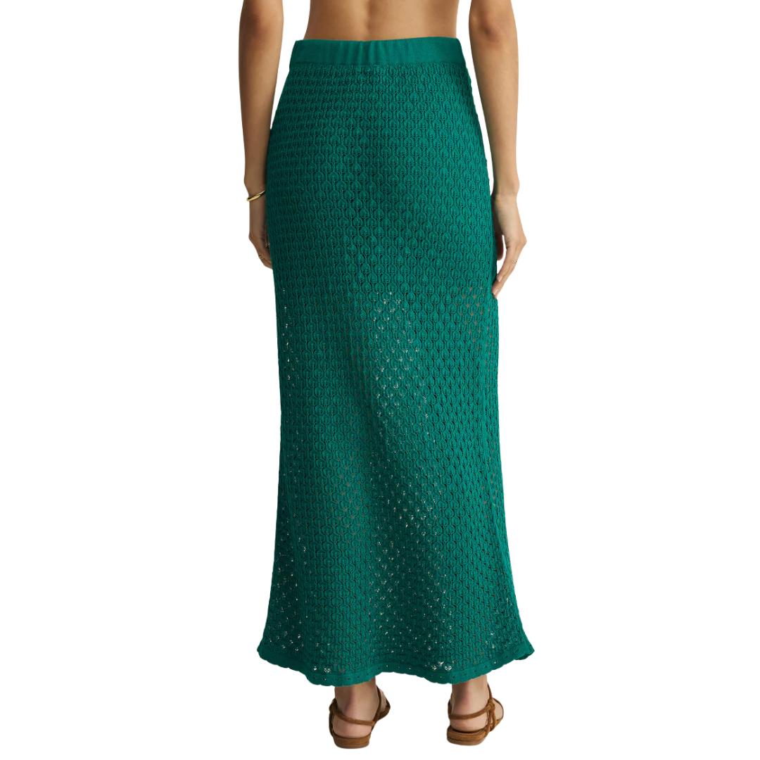 WINDSWEPT CROCHET SKIRT RAINFOREST