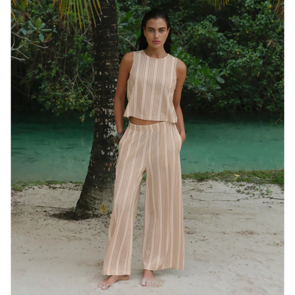 SCOUT KNIT STRIPED PANT CLOUD