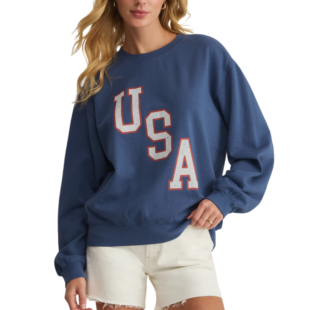 AMERICANA BOYFRIEND SWEATSHIRT TRUE NAVY