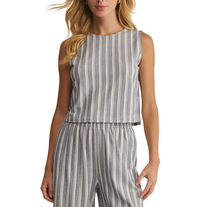 SLOANE KNIT STRIPED TANK SUMMER STONE