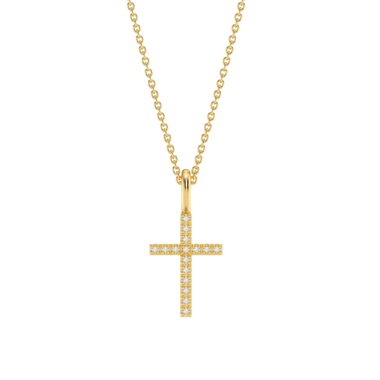 BELIEVE CROSS PENDANT NECKLACE