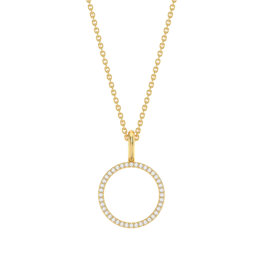 STANDING O PENDANT NECKLACE