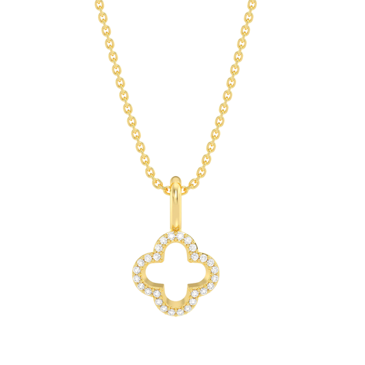 LUCKY CLOVER PENDANT NECKLACE