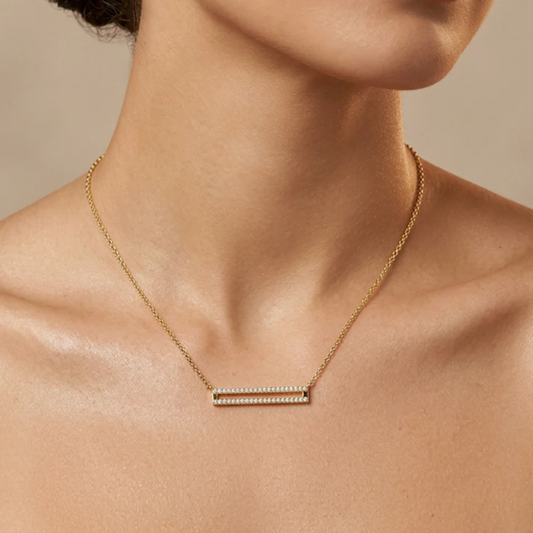 SET THE BAR PENDANT NECKLACE